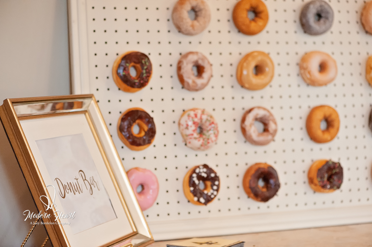 Donut Bar at wedding in Louisiana